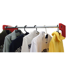 Cabideiro De Parede 90 Cm Arara Camiseiro Calceiro Vermelho L