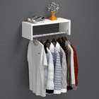 Cabideiro De Parede Arara Porta Roupas Closet, Quarto Mdf