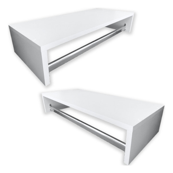 Cabideiro De Parede Araras Porta Roupas 2 Pçs Guarda Roupas -