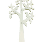 Cabideiro De Parede Decorativo Árvore Branca Mdf