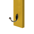 Cabideiro De Parede "j" Arara Camiseiro Porta Bolsas Amarelo