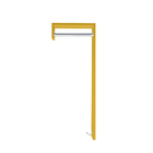 Cabideiro De Parede "j" Arara Camiseiro Porta Bolsas Amarelo