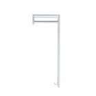 Cabideiro De Parede "j" Arara Camiseiro Porta Bolsas Branco L