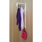 Cabideiro De Parede "j" Arara Camiseiro Porta Bolsas Branco L