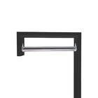 Cabideiro De Parede "j" Arara Camiseiro Porta Bolsas Preto La