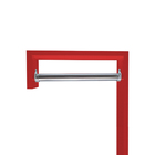 Cabideiro De Parede "j" Arara Camiseiro Porta Bolsas Vermelho