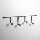 Cabideiro de Parede Lapa 4 Ganchos Aço Cinza Éntona Decor