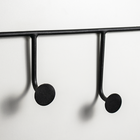 Cabideiro de Parede Lapa 4 Ganchos Aço Preto Éntona Decor