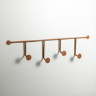 Cabideiro de Parede Lapa 4 Ganchos Aço Terra Cota Éntona Decor