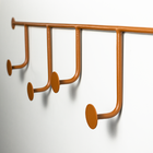 Cabideiro de Parede Lapa 4 Ganchos Aço Terra Cota Éntona Decor