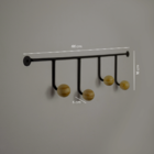 Cabideiro De Parede Lapa Ball Terra Cota