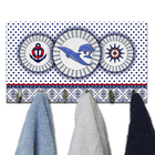 Cabideiro De Parede Porta Chaves Toalhas Linha Náutica Marinh