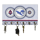 Cabideiro De Parede Porta Chaves Toalhas Linha Náutica Marinh
