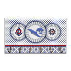 Cabideiro De Parede Porta Chaves Toalhas Linha Náutica Marinh