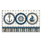 Cabideiro De Parede Porta Chaves Toalhas Linha Náutica Marinh