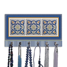 Cabideiro De Parede Porta Colar Chaves Cintos Toalhas Azulejo