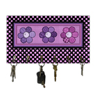 Cabideiro De Parede Porta Colar Chaves Cintos Toalhas Flores