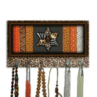 Cabideiro De Parede Porta Colar Chaves Cintos Toalhas Onçinha