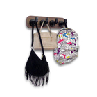 Cabideiro De Parede Porta Toalhas Mochilas Bolsas Suporte Gan