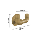 Cabideiro De Parede Porta Toalhas Suporte Gancho Acessório Ba