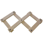 Cabideiro De Parede Sanfona Madeirado Em Mdf [f031]