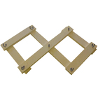 Cabideiro De Parede Sanfonado Em Mdf - Natural