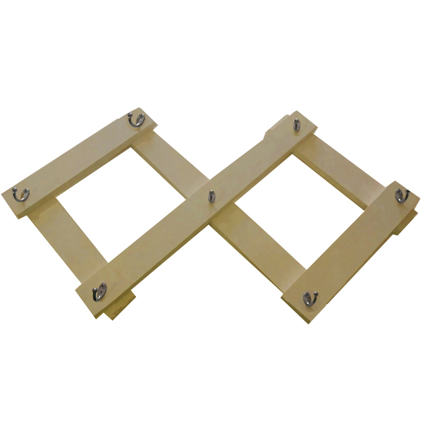 Cabideiro De Parede Sanfonado Em Mdf - Natural