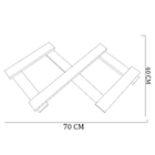 Cabideiro De Parede Sanfonado Em Mdf - Natural