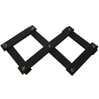 Cabideiro De Parede Sanfonado Em Mdf - Preto