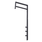 Cabideiro de Parede Suspenso Metal Preto Oikos