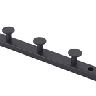 Cabideiro de Parede Suspenso Metal Preto Oikos
