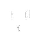 Cabideiro De Parede Vertical 1 Gancho Alpi Grafite