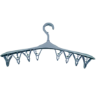 Cabideiro De Plástico Varal Cabide Com Gancho 8 Prendedores S