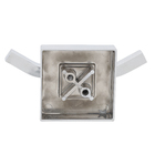 Cabideiro Duplo Alumínio Prata Kromus Sicmol