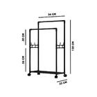 Cabideiro Duplo Arara Multiuso Móvel