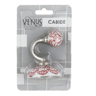 Cabideiro de Encaixe até 1kg Zamac Floral Vermelho 1 und Vênus Victrix