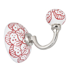Cabideiro de Encaixe até 1kg Zamac Floral Vermelho 1 und Vênus Victrix