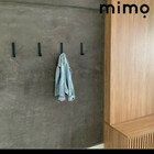 Cabideiro Gancho Jota De Parede Couro Sint. Branco Couro:areia