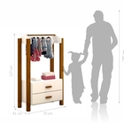 Cabideiro Infantil Com Gavetas