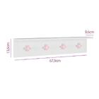 Cabideiro Infantil Flor Branco/rosa