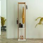 Cabideiro Mancebo Amêndoa/branco Az1019 - Tecno Mobili