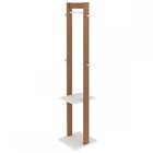 Cabideiro Mancebo Amêndoa/branco Az1019 - Tecno Mobili