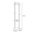 Cabideiro Mancebo Amêndoa/branco Az1019 - Tecno Mobili