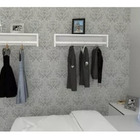 Cabideiro Mdf Branco 1000x20x25 Area De Serviço