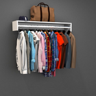 Cabideiro Mdf Branco 1000x20x25 Expositor Loja