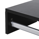 Cabideiro Mdf Com Tubo Alum 59X25X13,5Cm Preto