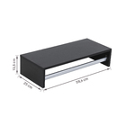 Cabideiro Mdf Com Tubo Alum 59X25X13,5Cm Preto