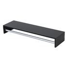 Cabideiro Mdf Com Tubo Alum 91X25X13,5Cm Preto