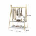 Cabideiro Montessoriano Infantil Madeira Natural Branco Danilo