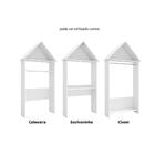 Cabideiro Multifuncional Casinha Milka - Branco